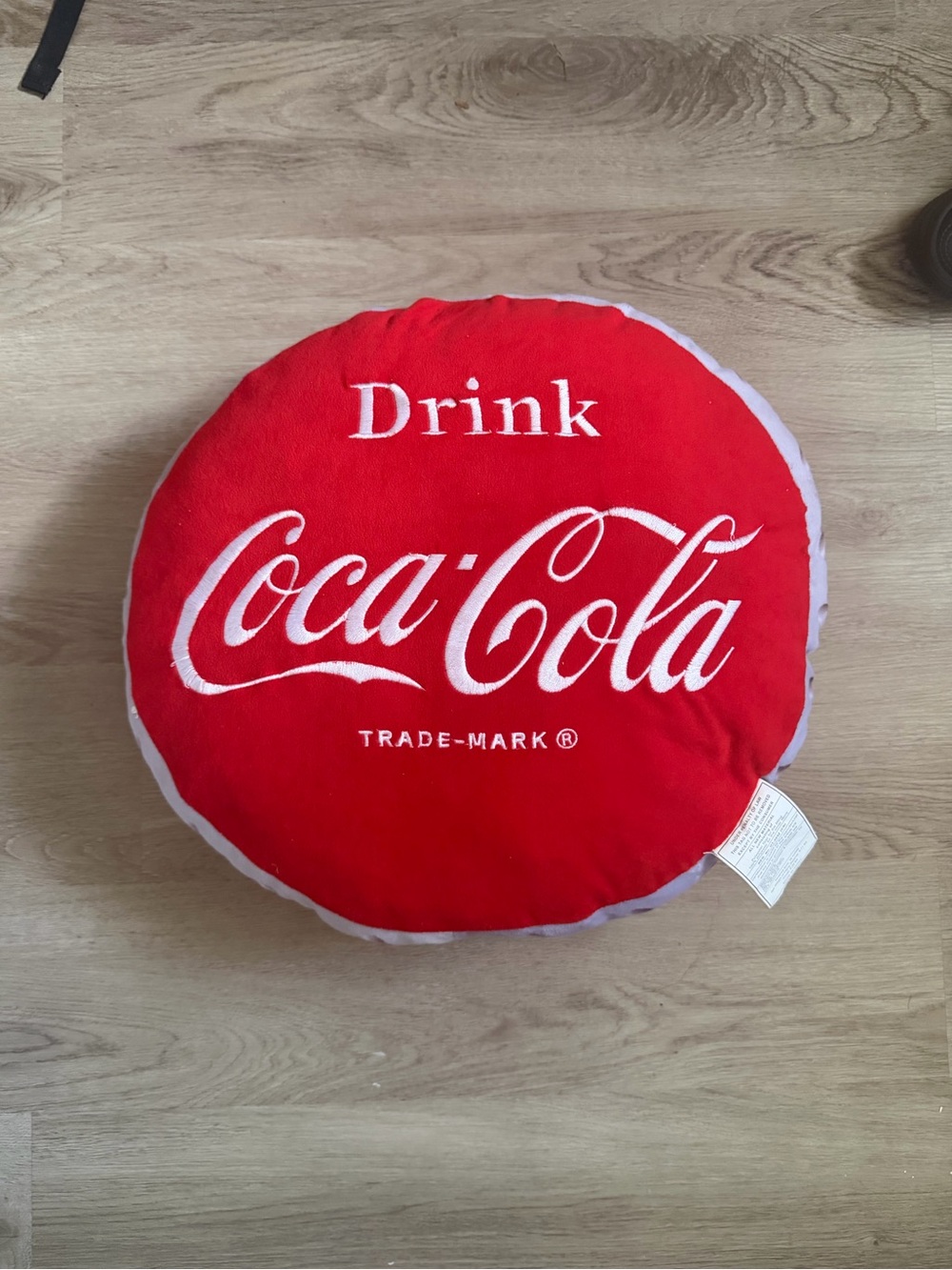 Coca Cola Red Bottle Cap Pillow